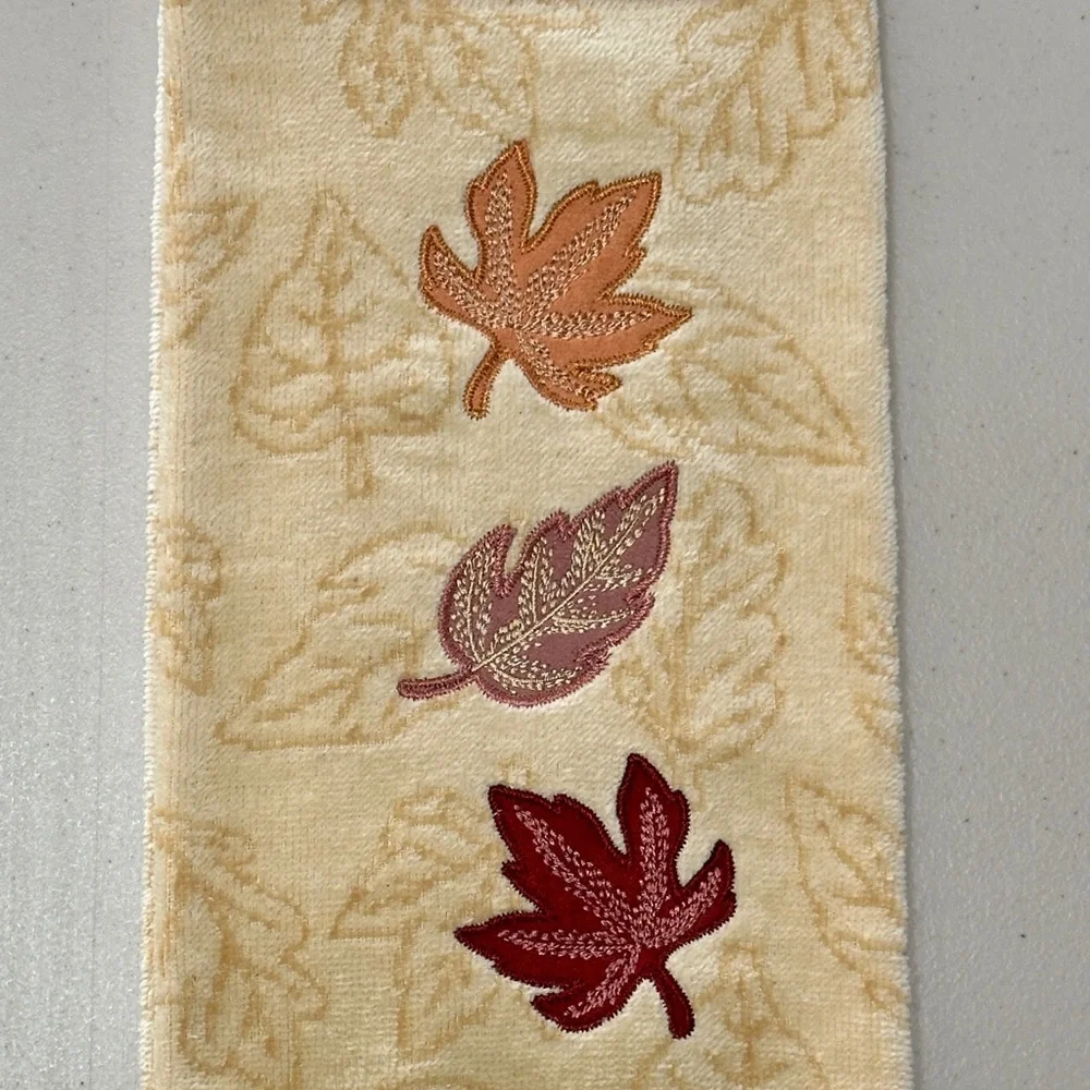 Celebrate Together Fall Hand Towel - Cream and Red